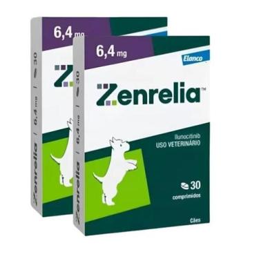 Imagem de 2 Zenrelia 6,4mg Dermatológico Para Cães Cão Cachorro Elanco