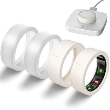 Imagem de Capas ultrafinas compatíveis com Oura Ring Gen 4/Oura Gen 3, capa protetora de silicone elástico antiarranhões, acessórios para anéis inteligentes ULTRAHUMAN Ring Air/RingConn Gen 2/Air Women Men