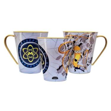 Imagem de Caneca Minions Infantil de Plástico 360 ml Personagens Plasútil, Arte 
