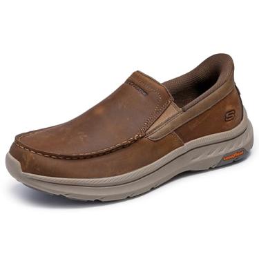Imagem de Skechers Tênis masculino Pollard-Osgood Moc Toe EUA, Bege deserto, 40