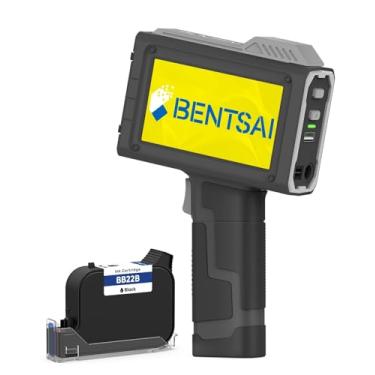 Imagem de BENTSAI Impressora a jato de tinta portátil BT-HH6205BL atualizada com 16H de longa duração, uso de 0,5 polegada com sensor fotoelétrico para linha de montagem para data, código QR UPC, logotipo
