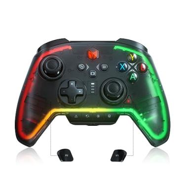 Imagem de BIGBIG WON Wireless Switch Controllers, Bluetooth Wired PC Game Controller for Nintendo Switch, PC Windows, Android, IOS, Rainbow 2 Pro Controller Gamepad With 6-Axis Gyro/Vibration/Turbo/NFC/Wake-Up