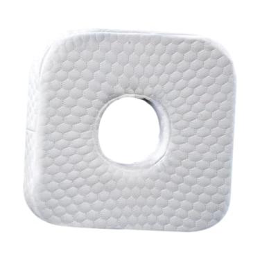 Imagem de ＫＬＫＣＭＳ Travesseiro para piercing de orelha com furo, protetor de orelha macio, capa removível, suporte de pescoço, travesseiros de proteção auricular para