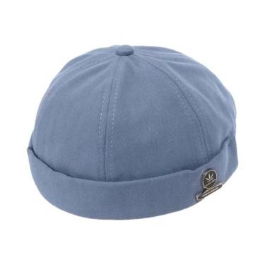 Imagem de Gorro Unissex De Veludo Ajustável Sem Aba Hip Hop Streetwear Retro Doc