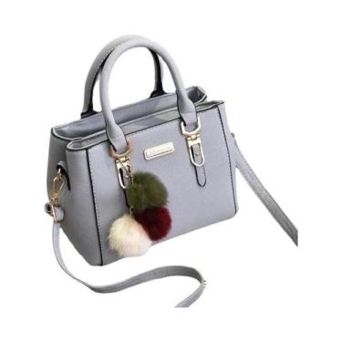 Imagem de Bolsa Transversal Feminina De Ombro Em Couro PU Macio Vintage Com Zípe