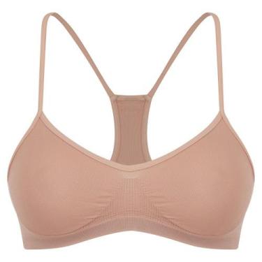 Imagem de Sutia sem bojo trifil top nadador basico ce1155 nfe, PP, Macadâmia