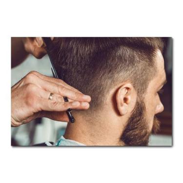 Imagem de Placa Decorativa - Barber Shop - Barbearia - 2222plmk - Allodi
