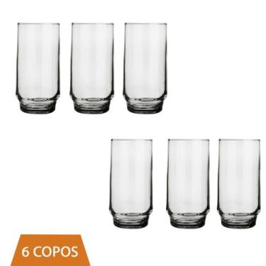Imagem de Conjunto 6 Copos Vidro Transparente 410ml Lights Suco Nadir - NADIR FI