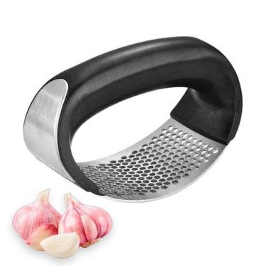 Imagem de Espremedor Amassador Triturador De Alho Inox Manual Cozinha - Correia 
