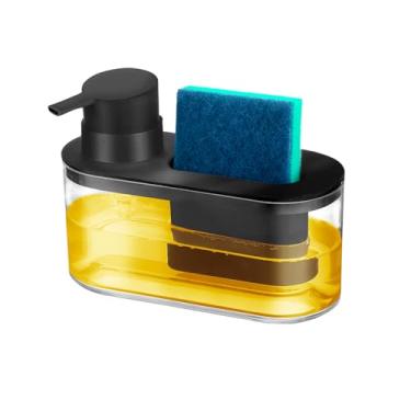 Imagem de Porta Detergente/esponja Com Dispenser Preto Arthi Vs Preto
