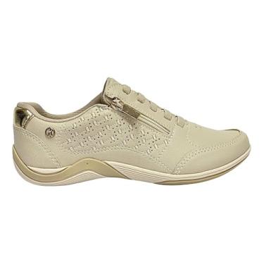Imagem de Tênis Kolosh Casual Feminino Gel C3675 Bege Tule