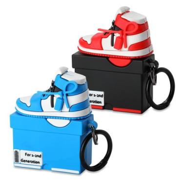 Imagem de Pacote com 2 Capa de desenho animado Gedicht AirPods de 1ª e 2ª geraçã