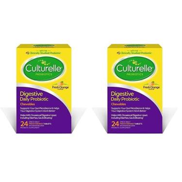 Imagem de Probióticos Mastigáveis Culturelle - Saúde Digestiva - 24 Unidades