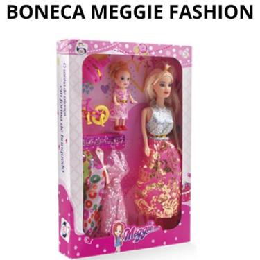 Imagem de Boneca Maggie C/ Baby e Acessórios Vestidos Menina Infantil - Pica Pau