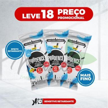 Imagem de Kit 18 Preservativos Prudence Sensitive Retardante 3 Embalagens 6 Pres