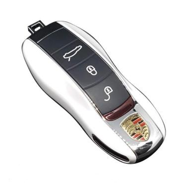 Imagem de Capa Chave Porsche Lat Branco 911 Cayman Boxster Cayenne - Veon