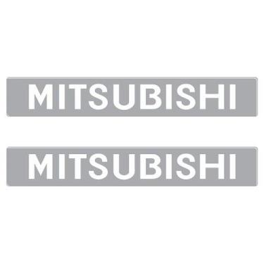 Imagem de Par Adesivos Mitsubishi Porta Pajero Sport 2009 - Cromo Sign