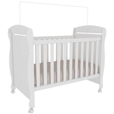 Imagem de Berço Mini Cama Júnior Móveis Peroba Branco Brilho