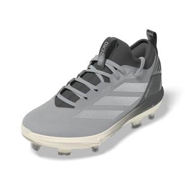 Imagem de adidas Tênis feminino de softbol Adizero Instinct+ 2.0 TPU, Cinza claro/prata metálico/cinza, 35
