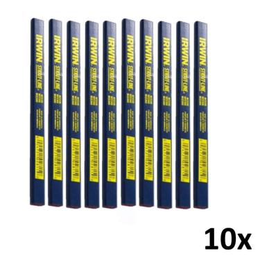 Imagem de Kit 10 Lápis Carpinteiro E Marceneiro Para Marcações Irwin