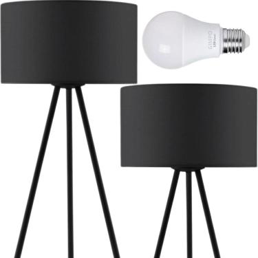 Imagem de Abajur Luminária Mesa 48 E 75Cm Tripé Altura Regulável Gimpo