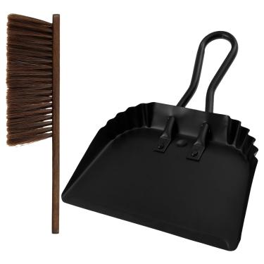 Imagem de Mini conjunto de pá de lixo e escova, design de encaixe, conjunto de vassoura angular portátil duradoura e pá de lixo, bandeja de poeira compacta portátil ergonômica e vassoura de mão para sala de