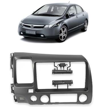 Imagem de Moldura 9 Polegadas New Civic 2008 à 2011 Grafite Painel Central Multi