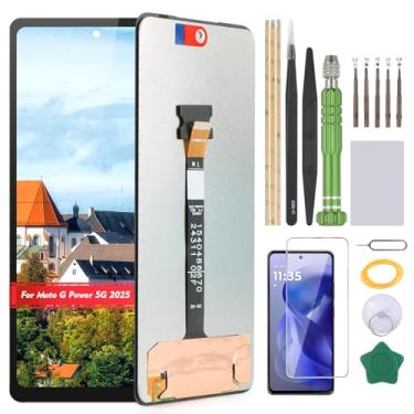 Imagem de YHXMARSCAN Tela de substituição para Motorola Moto G Power 5G 2025 XT2515v XT2515-1XT2515-2 Display LCD para Moto G Power 5G 2025 Incell Touch Screen Digitalizador Assembly(preto)