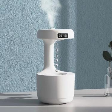 Imagem de Umidificador Difusor De Ar água Anti-gravidade 800ml Branco Bivolt
