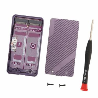 Imagem de XUXHOU Habitação Eficiente do Disco Rígido de Baía Dupla, 4 Casos de Alta Segurança Externos Modi para Leitura e Escrita Flexíveis de Dados