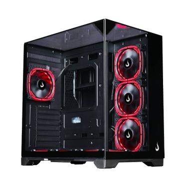 Imagem de Gabinete Rise Mode Galaxy Full Glass Mid Tower ATX Vidro Temperado Preto