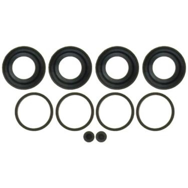 Imagem de ACDelco Kit profissional 18H1242 de freio a disco traseiro e kit de vedação com botas, vedações e tampas
