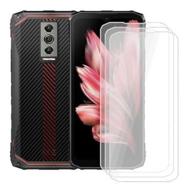 Imagem de Protetor de tela para Doogee Blade 10 (16.7 cm) (pacote com 3), dureza 9H, vidro temperado HD, antiarranhões, película protetora antiimpressão digital para Doogee Blade 10