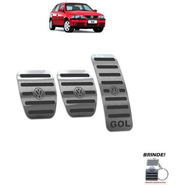 Imagem de Pedaleira Manual Volkswagen Gol G3 1999 a 2005 Preto