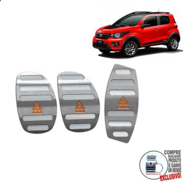 Imagem de Pedaleira Manual Fiat Mobi Trekking 2021 2022/ Prata