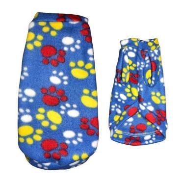 Imagem de Roupa Para Cães - Suéter De Inverno Azul Patas Egg