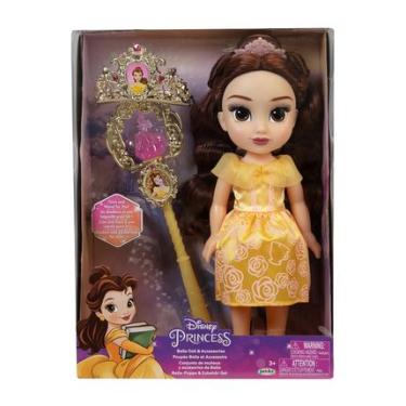 Imagem de Boneca Princesas Disney Bela com varinha e tiara Multikids  - BR2328OUT [Remanufaturado] BR2328OUT