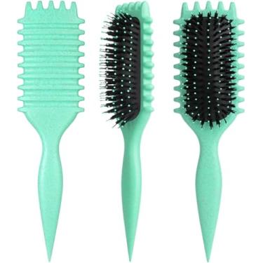 Imagem de Escova de Cabelos Cacheados e Encaracolados de Nylon Premium para Modelar e Definir Cachos com Garras Flexíveis Ideal para Homens e Mulheres (Cores Sortidas)