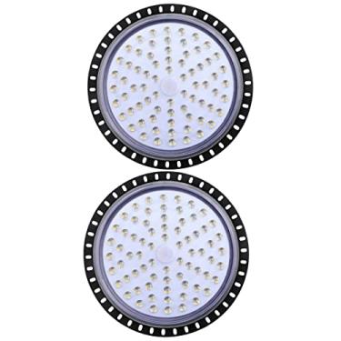 Imagem de Luminária LED UFO de alto compartimento 5000LM 6500K luz do dia branca UFO para armazém, oficina, garagem, iluminação comercial, área IP65 à prova d'água, luminária LED UFO de alto compartim