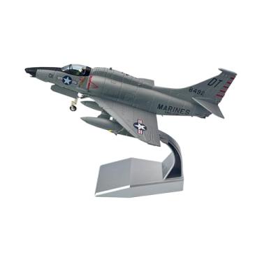 Imagem de KiBcsLic Avião de brinquedo em escala 1/72, modelo de avião de simulação em liga metálica, realista para decoração de mesa e prateleira de quarto