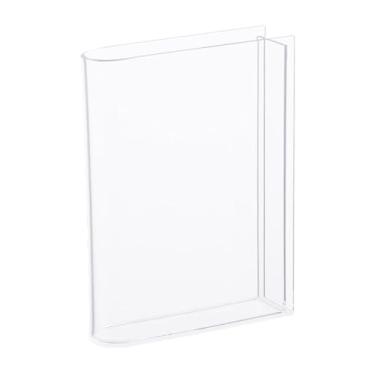 Imagem de KiBcsLic Vaso para livros, suporte para buquê, ornamento minimalista, arte decorativa, vaso para estante, festa, sala de jantar, decoração, Sem Impressão