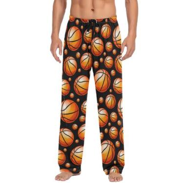 Imagem de Calças de pijama Ollabaky Basketball Ball Sport para homens