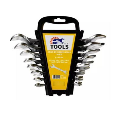 Imagem de Jogo de Chaves Fixas 12 pçs 6 à 32 mm Aço Forjado  R010266 - Riosul Tools