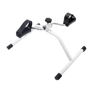 Imagem de predolo Exercitador de pedal, exercitador de pernas com base antiderrapante, máquina de exercícios cardiovasculares para sentar, equipamento de ginástica, Branco