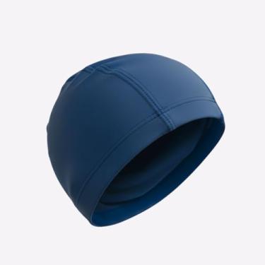 Imagem de Touca Natação Infantil Lisa Com Proteção Uv Secagem Rápida (Marinho 04, Tamanho Único (Veste de 3 à 10 anos))