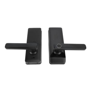 Imagem de Hyuduo Fechadura Biométrica Inteligente, Entrada Eletrônica Sem Chave por Impressão Digital Com Controle de Aplicativo NFC para Home Office, Vida útil da Bateria de 12 a 15 Meses, Espessura da Porta