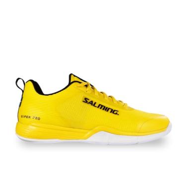 Imagem de Salming Tênis masculino de squash baixo Viper Pro (branco/dourado e amarelo/preto disponível) (sem marcação) (Pickleball, raquete, padel), Amarelo/preto, 44