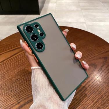 Imagem de Capa para Galaxy S24 FE, capa protetora de silicone macio à prova de choque para celular compatível com Galaxy S24 FE MS1 verde