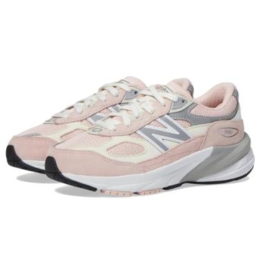 Imagem de New Balance Tênis infantil 990 V6 com cadarço, Rosa (pink haze), 3 Little Kid