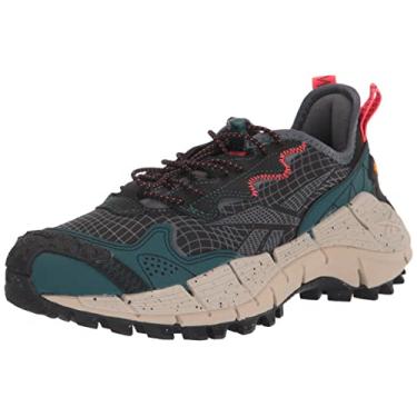 Imagem de Reebok Tênis Zig Kinetica Ii Edge unissex para adultos, Núcleo preto/pinho meia-noite/bege moderno, 9.5 Women/8 Men